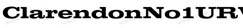 ClarendonNo1URW Bol字体转换